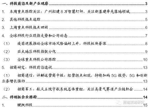 【招商策略】广州拟建8万智慧灯杆，关注新基建率先落地领域——科技前沿及新产业观察周报（0818）