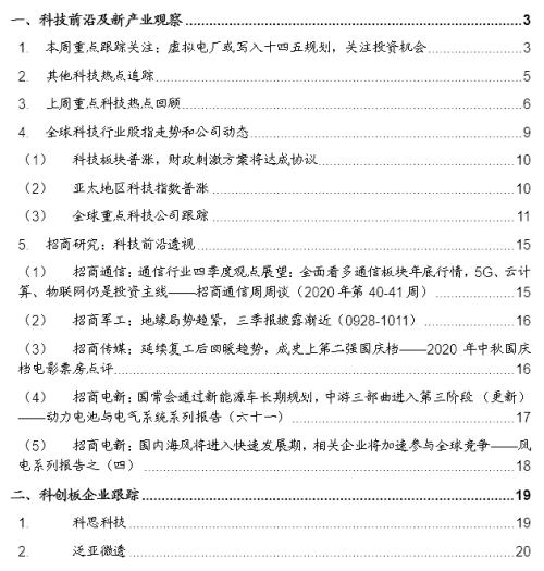 【招商策略】虚拟电厂或写入十四五规划，关注投资机会——科技前沿及新产业观察周报（1013）