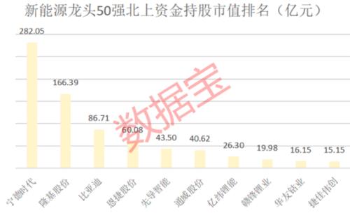 新能源龙头50强榜单出炉，年内平均涨近91%，北上资金重仓近千亿，持续高成长股票揭秘